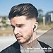 Earbuds, UiiSii T6 Dual Drivers Wired Earphones with Mic, Deep Bass and Noise Reduction, Snug and Soft Design and Volume Control Compatible with iOS and Android (Black)