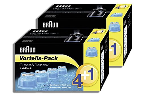Braun Clean and Renew Cartridge, Refill, Replacement Cleaner, Cleaning Solution CCR (Pack of 10)