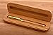 Fountain Pen With Case | Calligraphy Fountain Pen | Natural Handcrafted Fountain Pen With Bonus Wood Case & Ink Refill Converter (Bamboo - Gold NIB - Matching Woodcase)