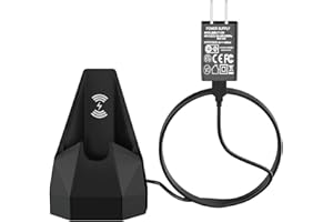 VHBW Replacement for MANSCAPED 4.0 Charging Dock with AC Adapter, for MANSCAPED Wireless Charging Dock, Fit for MANSCAPED The Lawn Mower 4.0 Electric Groin Hair Trimmer