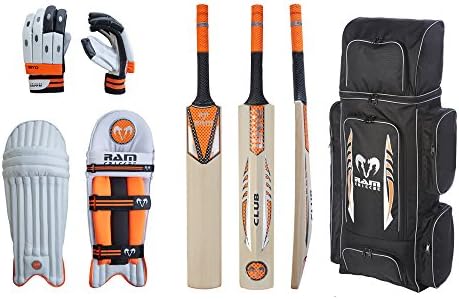 Ram Cricket Players Set - Available in Mini and Junior. A great bundle of products including a Club bat, gloves and pads supplied in a duffle bag