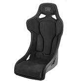 OMP RACING, INC.OMP Seat, RT Series, FIA Approved, Side Bolsters, Harness Openings, Fiberglass, Black, Each
