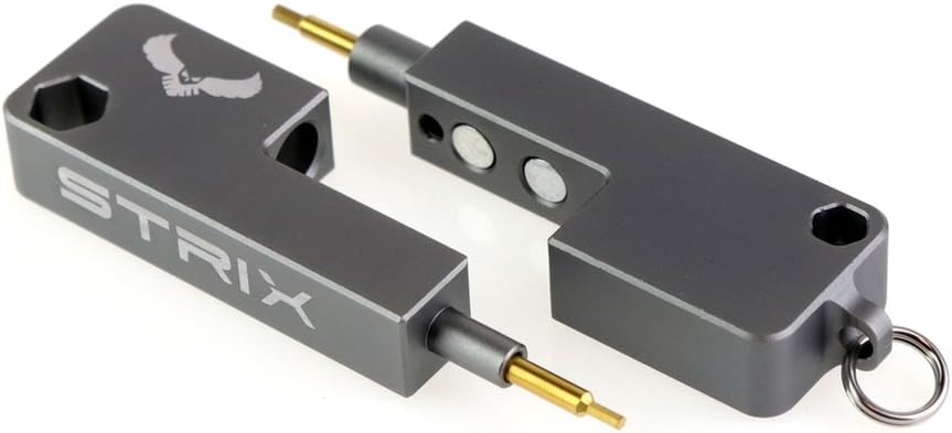 STRIX T9 Multi Tool - 1.5, 2, 2.5mm Hex key/Allen tips & 5.5mm and 8mm Socket - Made of Solid 6065 Aluminum! Rugged and!