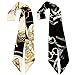 Skinny Neckerchief Scarf for Handbag Handle Silk Scarf Bracelet for Women by Bellagione (Aria)