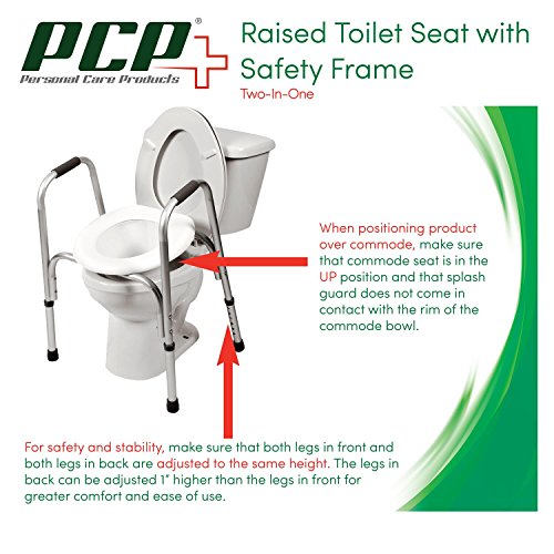 4 PCP+Raised+Toilet+Adjustable+Elevated