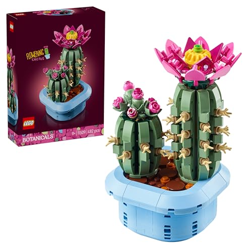 Botanicals Cactus en Flor - Planta con Maceta Artificial con 2 Cactus y Flores - Decoración de la Habitación - Regalo de Cumpleaños para Niñas de 9+ Años y Amantes de Las Plantas - 11509