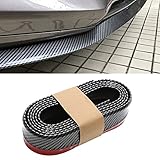 CICMOD 98''/2.5M Universal Front Bumper Spoiler Rubber Skirt Protector Lip for Cars Trucks SUV Black+Red