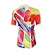 Uriah Women's Cycling Jersey Short Sleeve Reflective Doodles Size XL(CN)