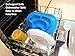Silicone Placemat Highchair Feeding Tray Food Placemat for Kids, Toddlers and Children - Cute Pet Dog Silicone Plate, Non Slip Suction Plate Bowl (Blue)