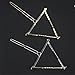 Hair Barrettes Clips, Ning store 2pcs Triangle Hairpin Hair Clip, Gold&Silver