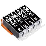E-Z Ink (TM) Compatible Ink Cartridge Replacement for Canon PGI-250XL High Yield (4 Black) Compatible With PIXMA IP7220 IP8720 iX6820 MG5420 MG5422 MG5520 MG5522 MG5620 MG6320 MG6420 MG6620 MG5622