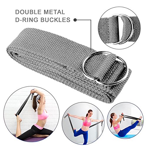 image for TIME4DEALS Yoga Blocks - 2 Pack with Yoga Socks and Strap Set, EVA Foa