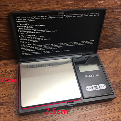 500g Precision Digital Scales,0.01 Weight Electronic Scale For Metals,Jewelry,Gems,Stones,Medications,Herbs (Multicolor)