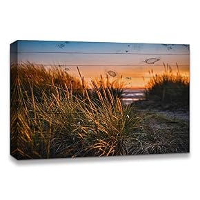Romantic Scene of Sea Painting Artwork for Home Framed