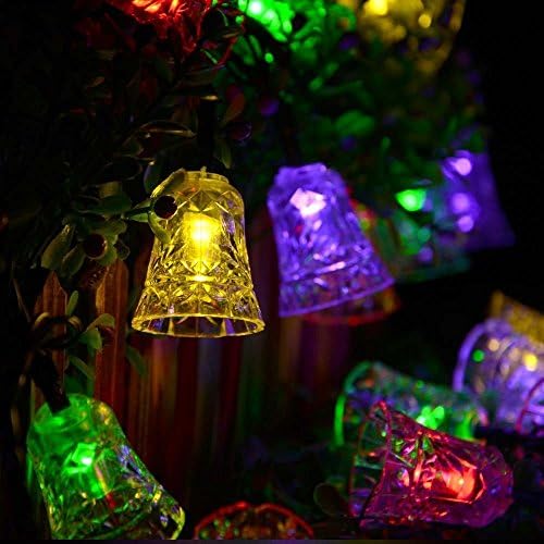 Bell Solar String Light Outdoor Lamp Multicolor Light for Festival Indoor Outdoor Activity Decorations Waterproof Easy Install