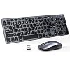 Wireless Keyboard and Mouse Combo – seenda 2.4G Ultra Slim Cordless Keyboard and Mouse with USB Receiver, Full Size…