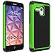 Alcatel Onetouch Pixi Glory Case, Alcatel One Touch Flint Case, Alcatel Fierce XL Case, CoverON [HexaGuard Series] Slim Hybrid Hard Phone Cover Case for Alcatel One Touch Fierce XL Neon Green