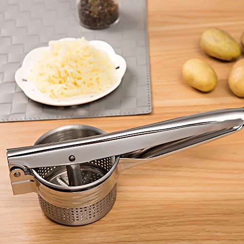 Siasky Stainless Steel Potato Ricer and Masher, Premium Food Presser for Making of Grapes, Lemon, Apples and Other Fruit Juices