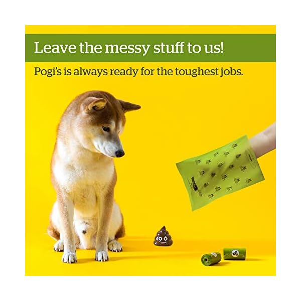 Pogis-Poop-Bags-50-Rolls-750-Dog-Poo-Bags-2-Dispensers-Scented-Leak-Proof-Biodegradable-Poo-Bags-for-Dogs Pogi's Biodegradable Dog Poo Bags - 50 Rolls (750 Dog Bags) +2 Dog Poo Bag Holders - Ultra Thick, Leak-Proof, Scented…