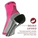 Rymora Plantar Fasciitis Socks for Circulation - Pink, Medium - Ankle Compression Sleeve for Men & Women - Neuropathy, Arch Support, Foot Pain Nano Socks