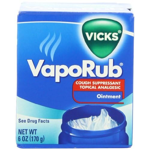 Vicks Vaporub Cough Suppressant Topical Analgesic Ointment 6 Oz (Pack of 2) image