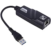 SuperSpeed USB 3.0 to RJ45 Gigabit Ethernet Network Adapter Wired LAN for