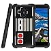 MINITURTLE Compatible with ZTE Imperial Max, ZTE Grand X Max 2, Max Duo Case [Shockwave Armor] Heavy Duty Hybrid Kickstand Case - Retro Controller