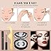 JIASLY Magnetic Eyelashes with Magnetic Eyeliner - Magnetic Eyeliner and Lashes Kit, Reusable Waterproof Eyeliner and Eyelash Kit with Applicator, No Glue Needed