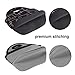 Neoprene Lunch Bag Insulated Lunch Tote Bags Boxes for Adults Men Children Kid Women by Cosfash(Black Line)