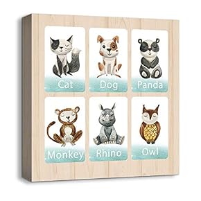 Cartoon Picture Home Artwork for Kids Bedroom Bathroom