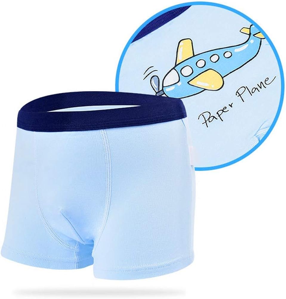 Boys Kids Soft Cotton Fashion Boxer Briefs Underwear 5 Pack: Clothing