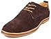 Kunsto Men's Classic Leather Oxfords Flats Shoes Lace Up US Size 10.5 Brown