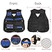 AMOSTING Tactical Vest for Kids, Adjustable Tactical Vest Kit for Nerf N-Strike Elite Series Toy Guns with Reload Clip, Refill Darts, Vision Goggles, Skull Mask, Wrist Band