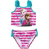Disney Frozen Little Girls Elsa Anna Two Piece Tankini Swimsuit