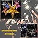 WPKLTMZ Paper Star Lantern Lampshade Hanging Christmas Xmas Day Decoration for LED Light Wedding Birthday Party Home Decor 8 Pcs 28cm Hollow Out Design (Lights not Included) (Gold)