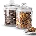 KooK Glass Storage Canister, Clear Jar, With Clear Glass Lid- 1/2 Gallon (Set of 2) primary
