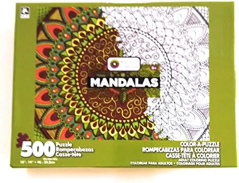 Color-A-Puzzle Mandala Puzzle