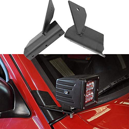 AUXMART Apillar Mounting Brackets for LED Light Bar Work lights Fog