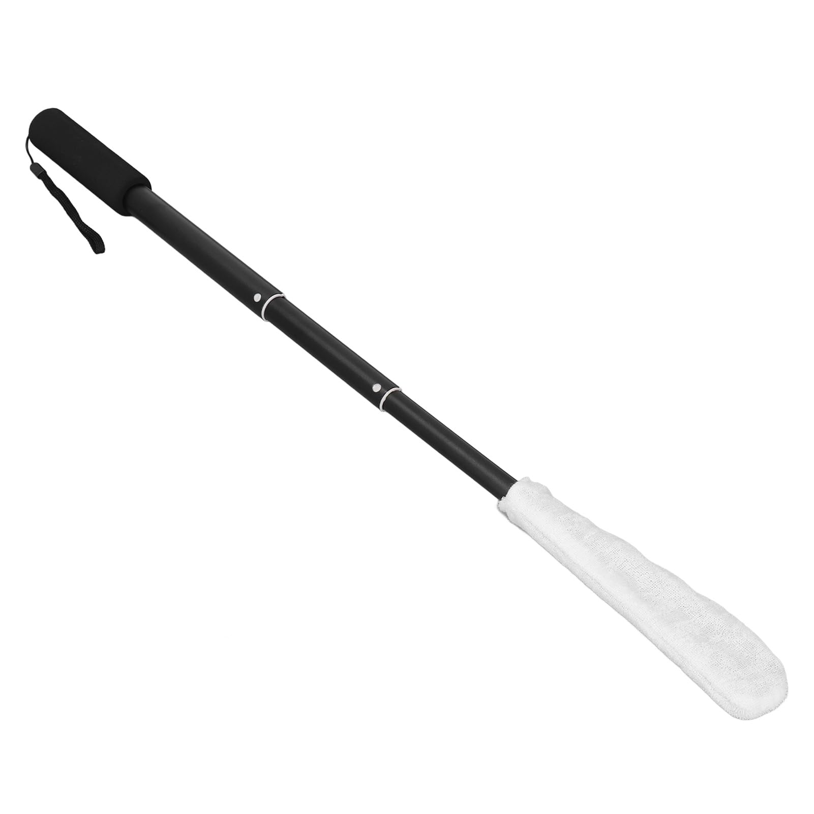 Banapoy Toe Cleaning Brush, Long Handle Foot Scrubber, Foot Towel Brush with Reusable Drying Covers, Handled Toe Lotion Applicator for Seniors, Elderly, Disabled