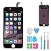 HSX_Z iPhone 6 LCD Screen Replacement Black, Digitizer Display Retina Touch Screen Glass Frame Assembly for iPhone 6 - Black