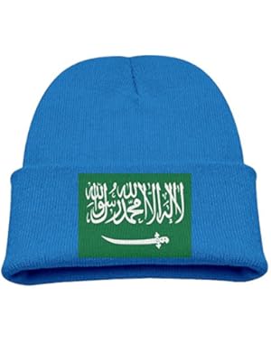 Flag Of Saudi Arabia Kid's Hats Winter Funny Soft Knit Beanie Cap Children Unisex