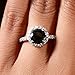 Carrie's Simulated Black Simulated Diamond Ring - Comparable To Sex & the City 2