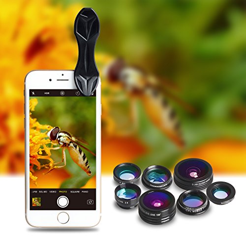 image for ULTIMATE 9 in 1 Smartphone Camera Lens Kit for iPhone 6/7/8/X, Samsung