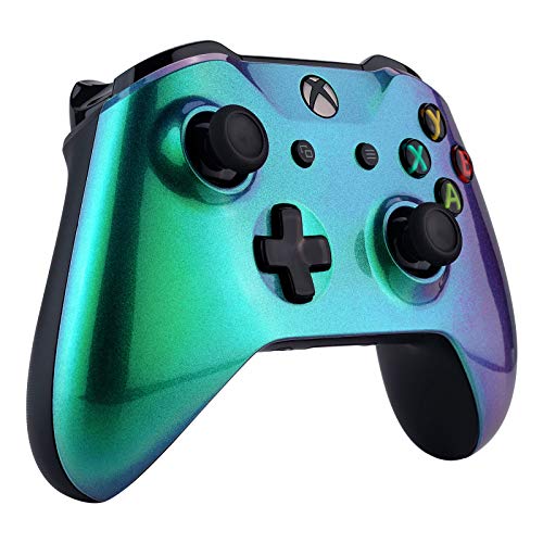Xbox One Wireless Controller for Microsoft Xbox One - Custom Soft Touch Feel - Custom Xbox One Controller (Green & Purple Chameleon)