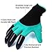 Kpow Garden Genie Gloves with Right Hand Sturdy Claws,Quick & Easy to Dig & Plant Nursery Plants,Safe for Rose Pruning - As Seen On TV