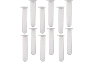 CATIEBYE 10Ml Centrifuge Tubes with Clear Graduated Plastic for Laboratory Sample Storage and Precise Measurement in Biochemi