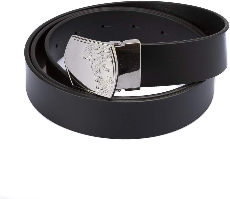 VERSACE COLLECTION Medusa Head smooth leather belt