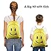 Drawstring Backpack for Sport Mesh Buckle Zipper Pocket Gym Bag Durable Teal Brid Pattern String Bag