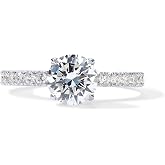 PAVOI 14K Gold Plated Engagement Rings for Women, CZ Promise Wedding Band | 1.50CT - 3CT Cushion Cut, Round, Oval Cubic Zirconia Engagement Rings