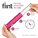 Flint Classic Pink Retractable Mini Lint Roller with 30 Extra Sticky Sheets, Small and Portable Lint Roller, Ideal Pet Hair Remover, Travel Lint Rollers for pet Hair Extra Sticky